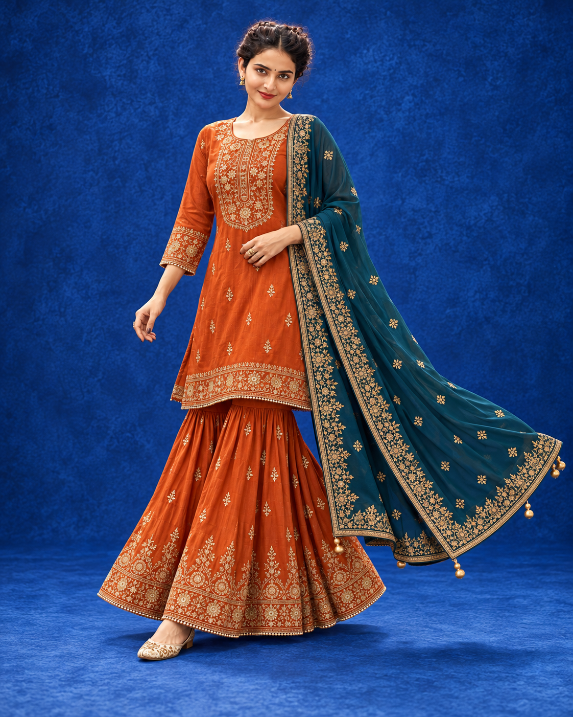 HIDI Orange Kurtha photo 1